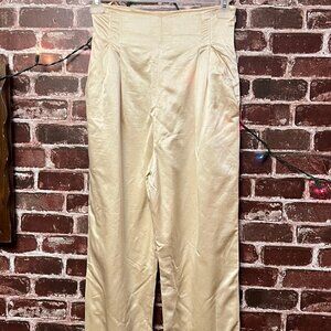 Vintage Christian Dior Boutique Silk Trousers - Champagne Gold
